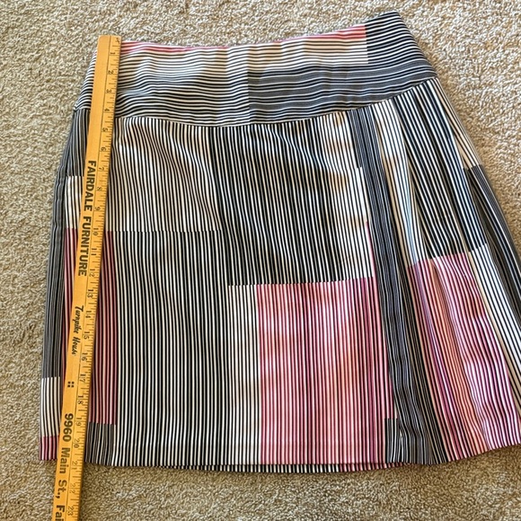 Worthington A-Line Skirt with Pink and Black Stripes - Picture 12 of 12
